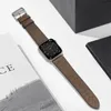 Pasek skórzany Strap Leather do Apple Watch 38 / 40 / 41 mm opaska bransoleta - ciemnobrązowy